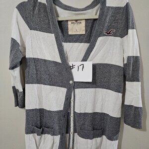 Hollister bottom up cardigan  size large